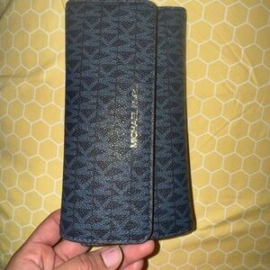 Michel Kors Wallet- Navy blue- Canvas